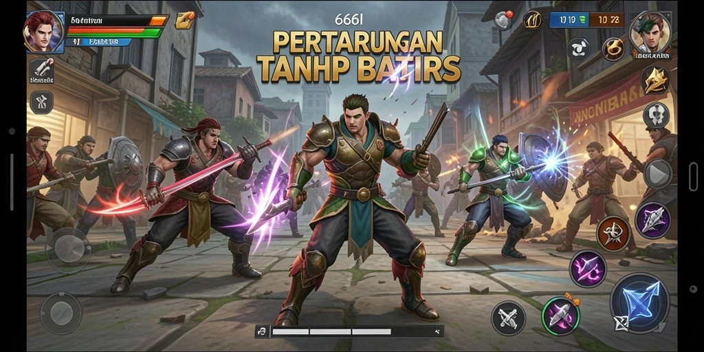 Tangkapan layar utama menampilkan duel seru di dalam 666I.