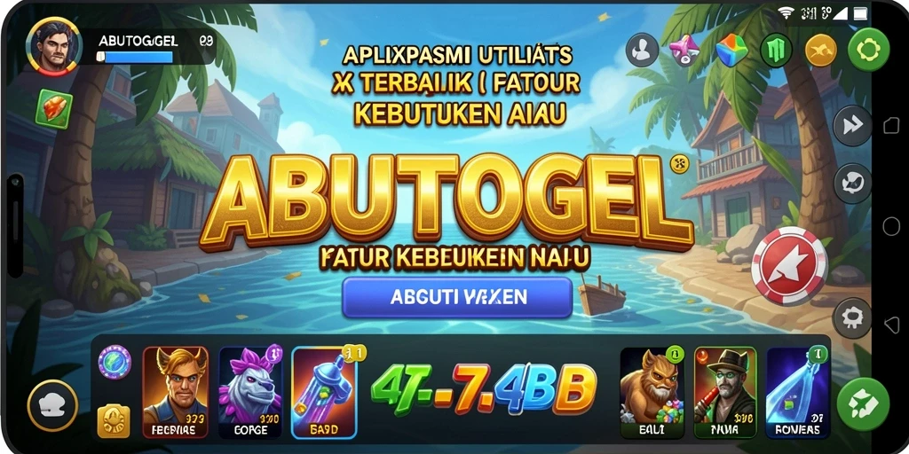 Tampilan antarmuka AMUTOGEL yang sederhana dan efektif.