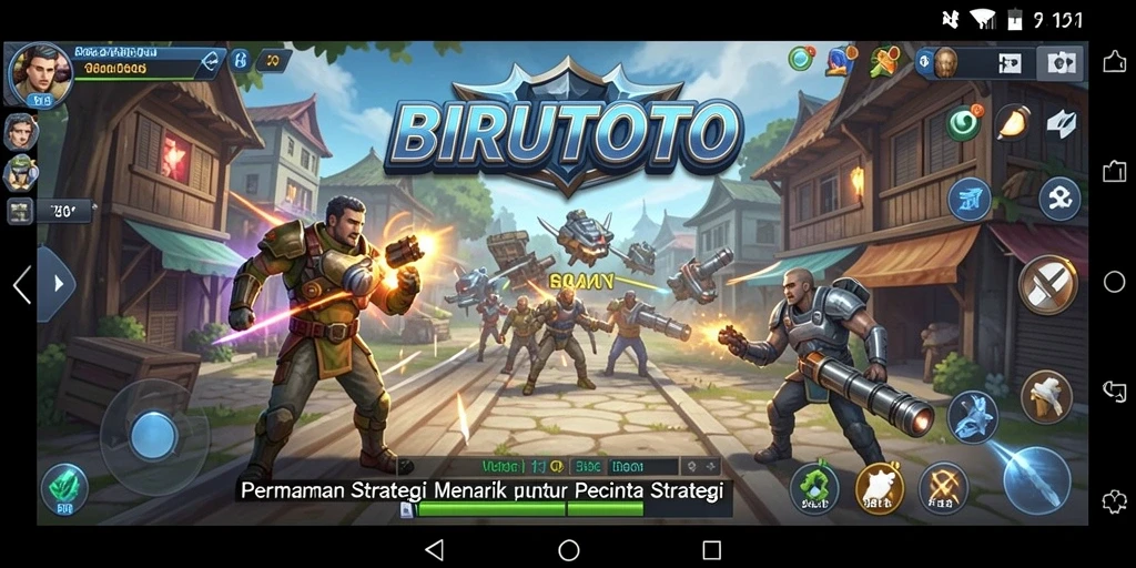 Tampilan screenshot gameplay BIRUTOTO yang menampilkan aksi strategi mendebarkan.