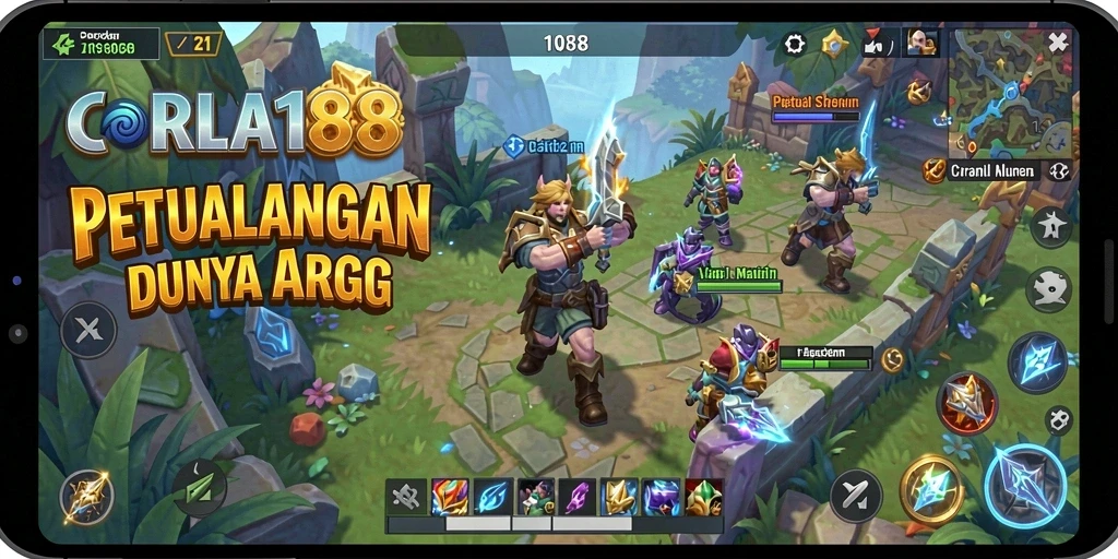 Tangkapan layar dari gameplay CORLA188 yang penuh aksi dan petualangan.