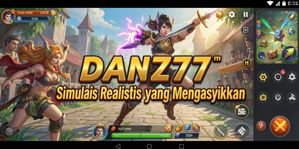 Tampilan gameplay simulasi yang memukau dalam DAN777.