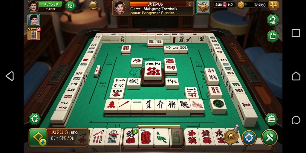 Gameplay Mahjong yang menarik di JKTPLUS dengan desain yang menarik.