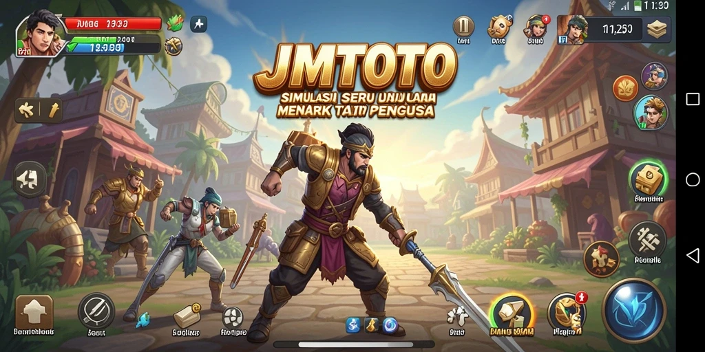 Tangkapan layar menampilkan gameplay JMTOTO yang realistis dan interaktif.
