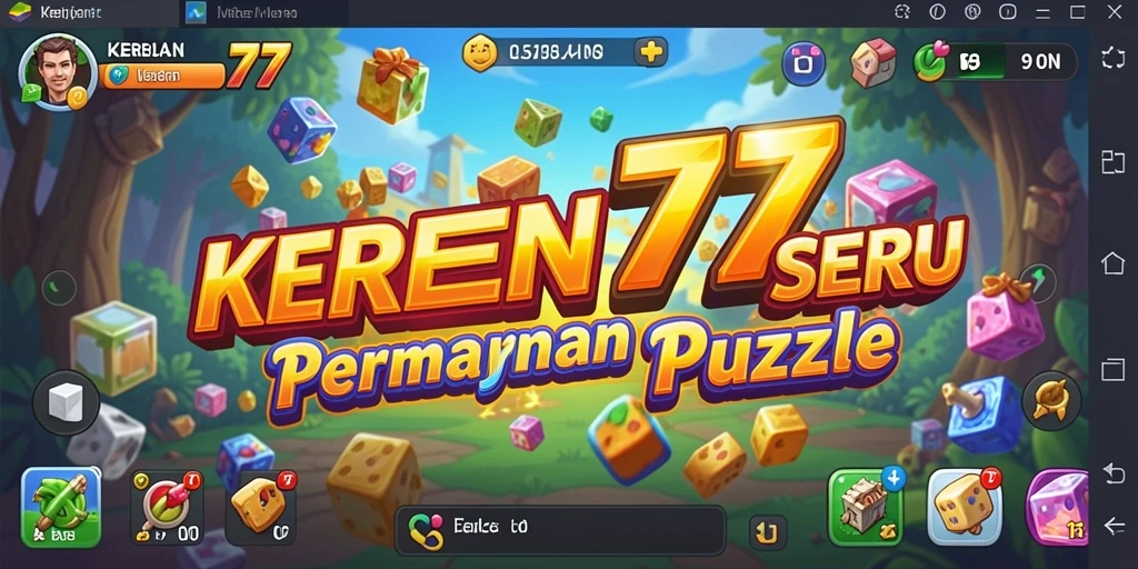 Tampilan gameplay KEREN77 dengan teka-teki yang menarik.