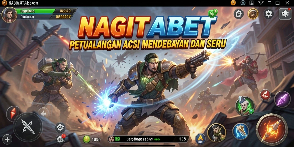 Tampilan gameplay NAGITABET yang menegangkan dan penuh aksi.