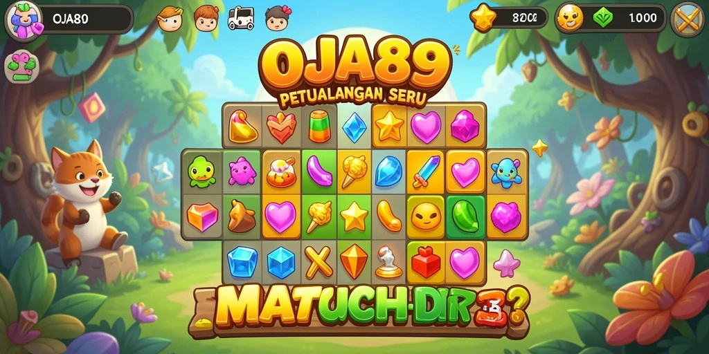 Tampilan penuh warna dan menarik dari gameplay OJA89.