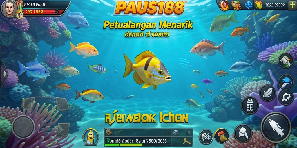 Screenshot gameplay PAUS188 menampilkan suasana tembak ikan yang seru.