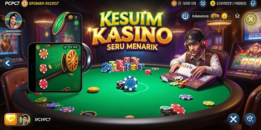 Tampilan gameplay Kasino yang menarik dan interaktif di PCPC7.