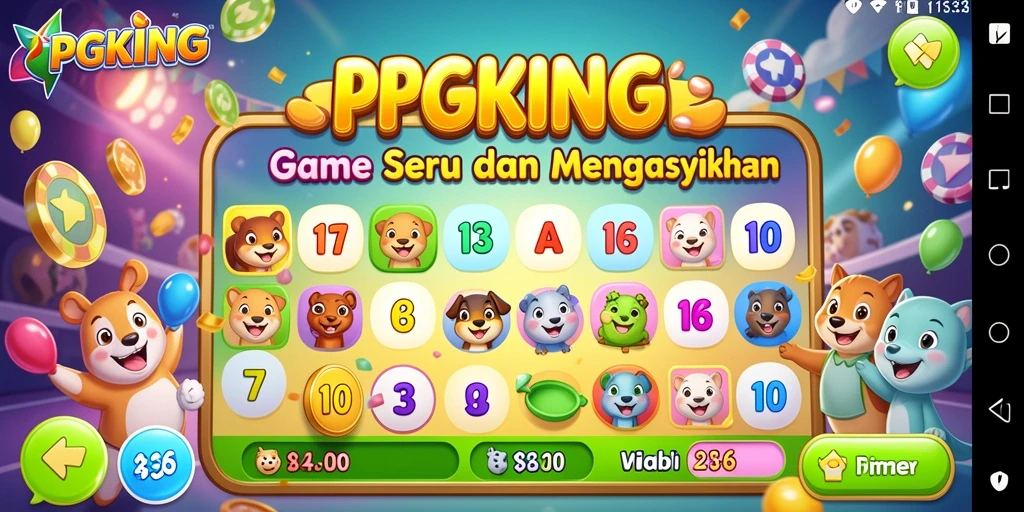 Tampilan gameplay PGKING yang seru dan penuh warna.