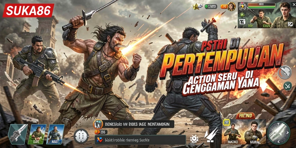 Tampilan aksi seru dalam gameplay SUKA86 yang mendebarkan.