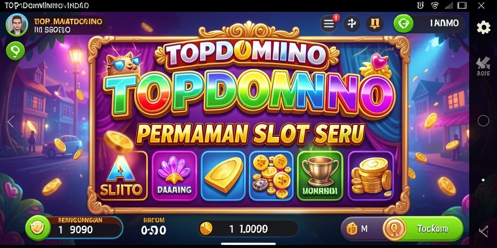 Tampilan gameplay Slot yang seru dan menarik di TOPDOMINO.