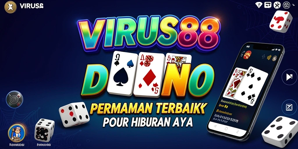 Screenshot gameplay VIRUS88 yang menampilkan aksi seru permainan Domino.
