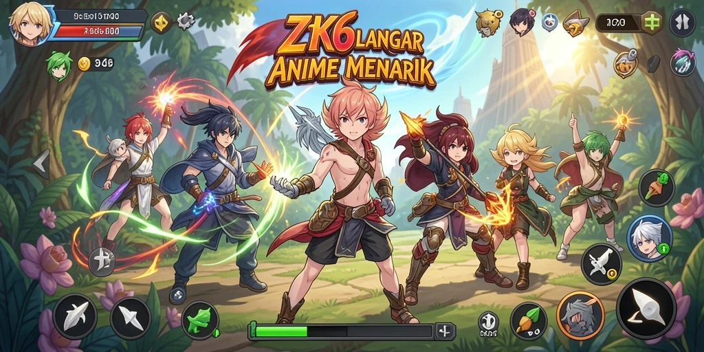 Tampilan gameplay ZK6 yang menarik dan penuh warna.
