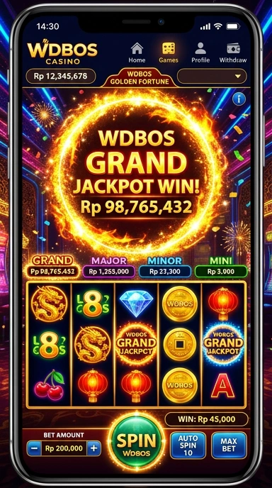 Screenshot antarmuka utama wdbos yang intuitif.